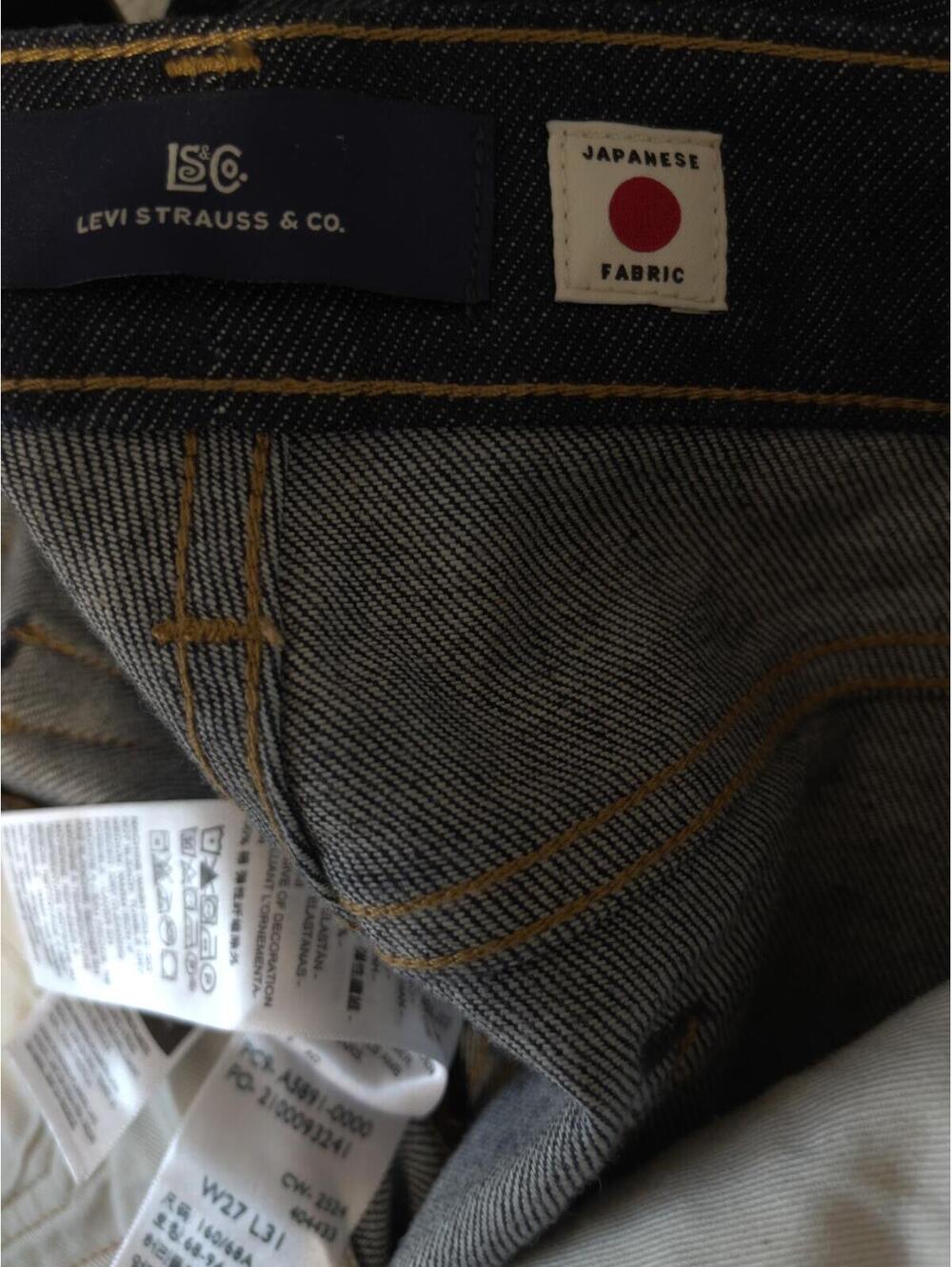 Levi's Japanese Selvedge High Rise Slim Jeans 27x31 NWT $248 - Picture 7 of 8